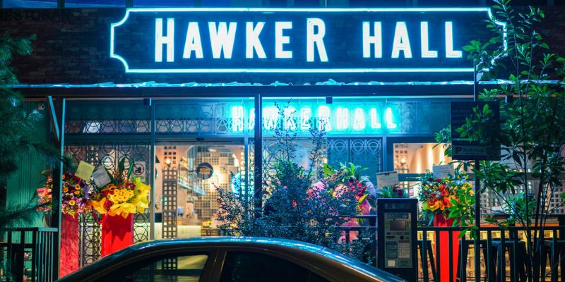 Hawker Hall storefront