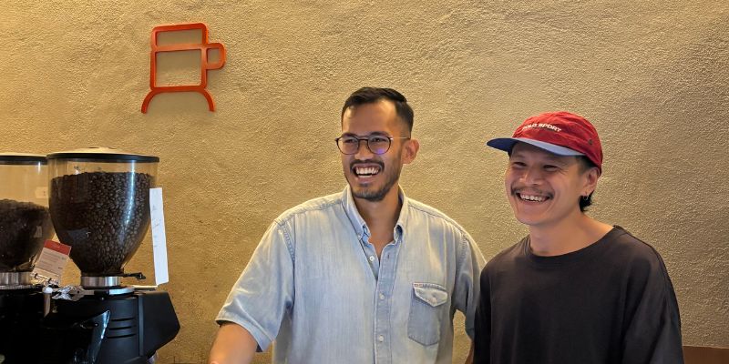 Danial and Bryan smiling