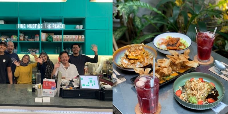 The Merchant's Lane team | A table full of Merchant's Lane's famous menu items